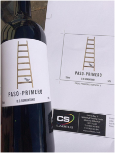 Paso-Primero Wine label