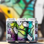 Patterned labels on cans