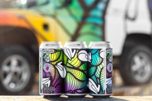 Patterned labels on cans