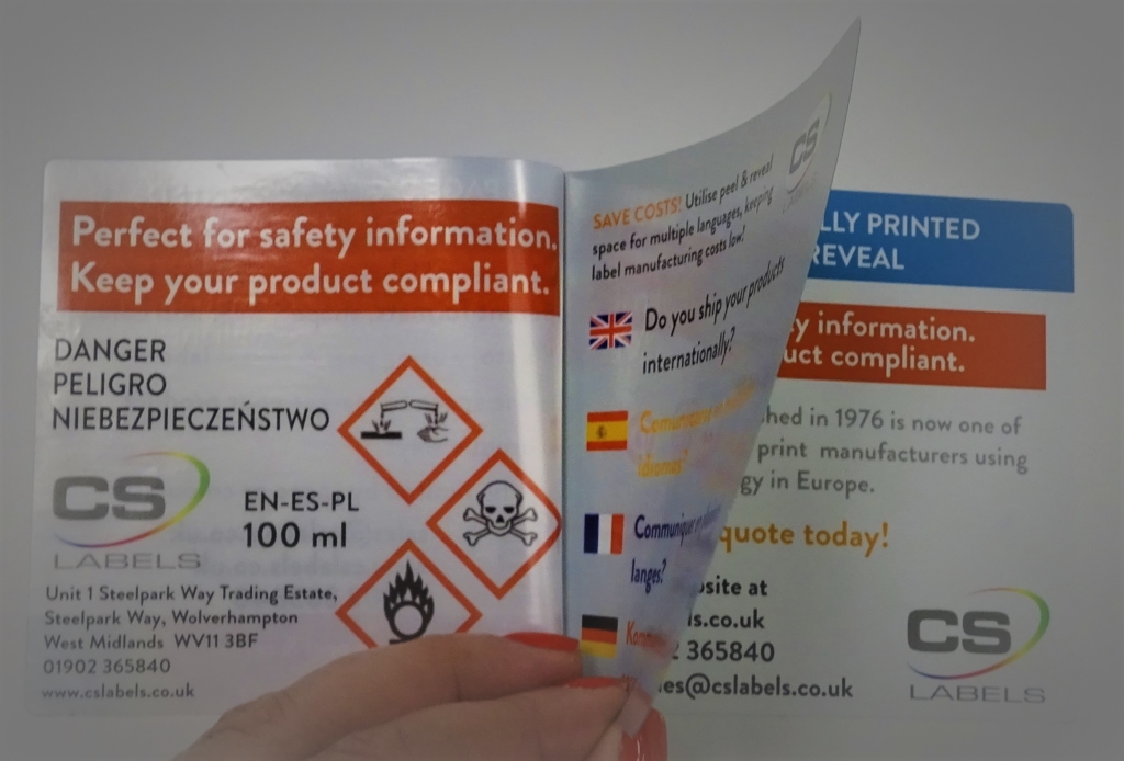 Multi-Layer Labels with Safety information 2 of 2