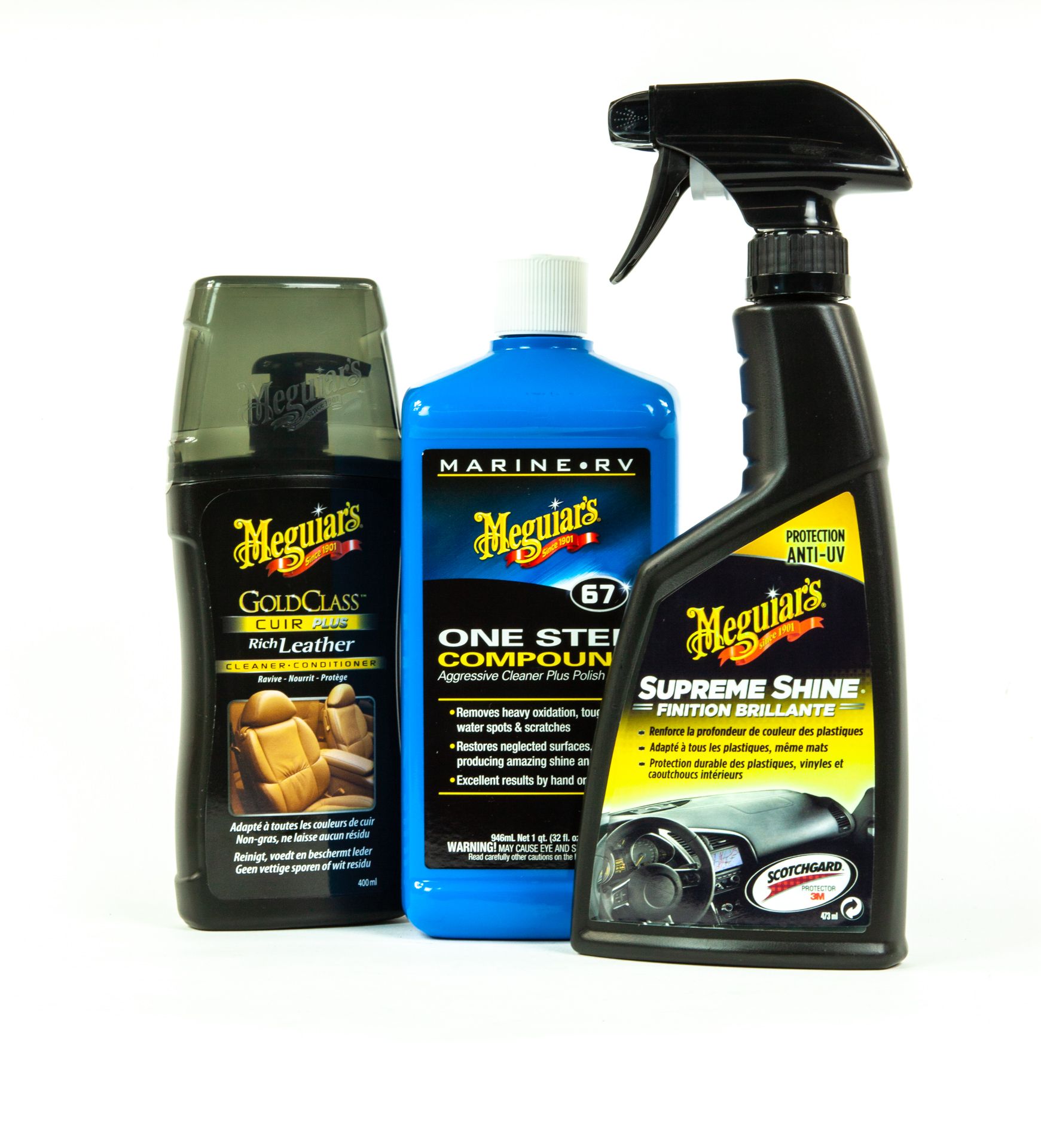 Labelled car care products Labelled car care products