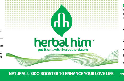 Herbal Him Label CS Labels - Vitamin and Supplement Labels