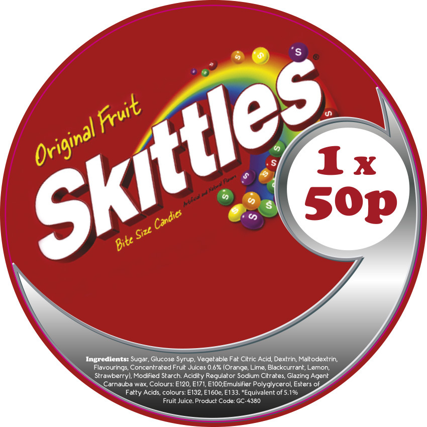 Skittles Label CS Labels