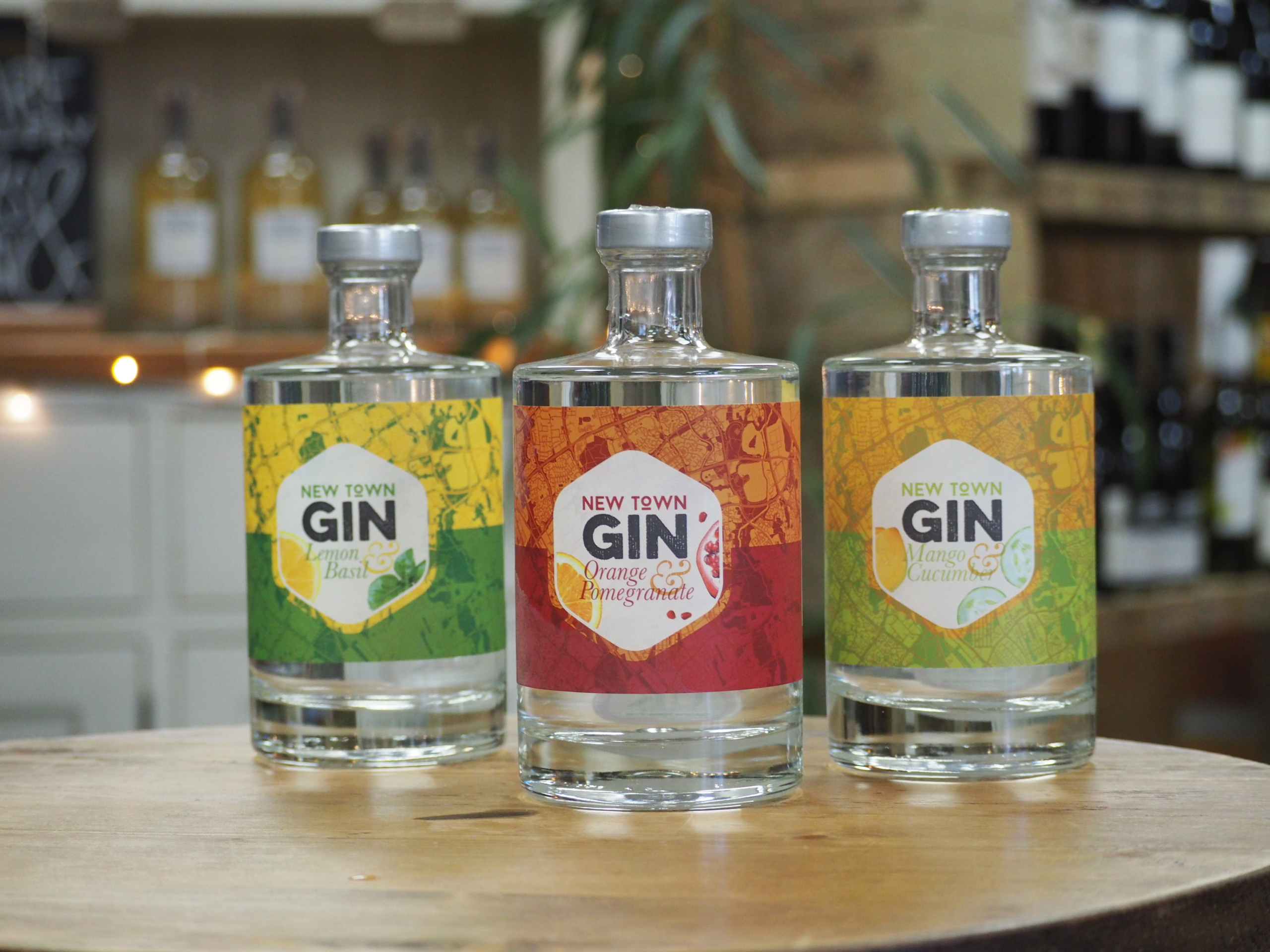 OLYMPUS DIGITAL CAMERA new town gin bottles